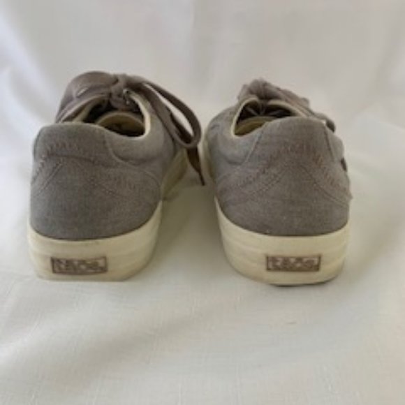 Taos Size 7 Gray Wash Canvas Lace up Sneaker - Picture 3 of 6